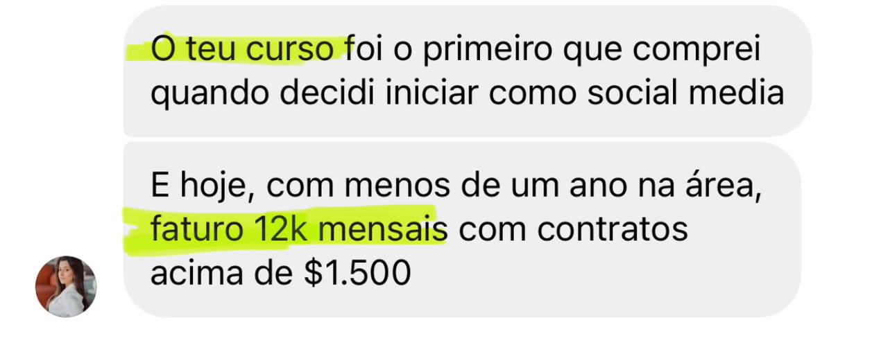 Depoimento social media